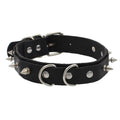 Spiked D-Ring Choker - Black